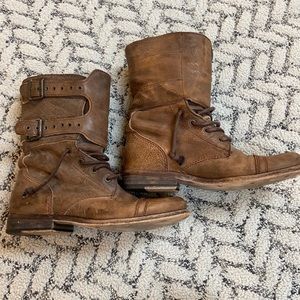 All Saints brown booties size 38